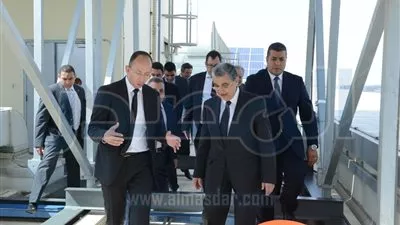 وزيرالكهرباء يفتتح محطة الطاقة الشمسية لبنك كريديه أجريكول مصر (صور)