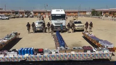 المتحدث العسكري: إحباط عملية تهريب كبيرة بأحد معابر قناة السويس