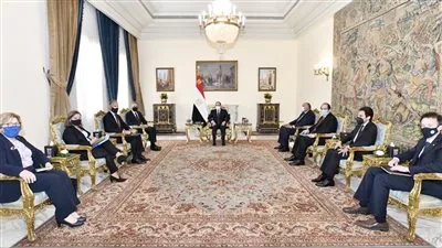 السيسي يستقبل وزير خارجية الولايات المتحدة الأمريكية