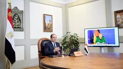 ميركل تعرب لـ «السيسي» عن تقدير المانيا لدور مصر في وقف إطلاق النار بفلسطين