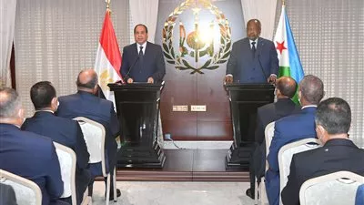 السيسي: توفير الدعم اللازم لزيادة الاستثمارات المصرية في جيبوتي
