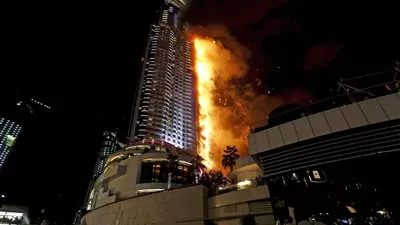 في أقل من أسبوع.. حريق فندق ثالث بدبي