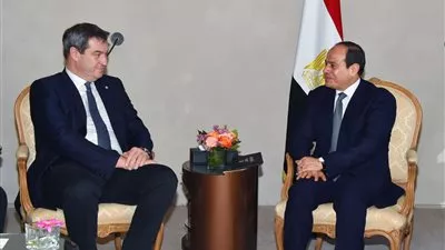 السيسي يبحث مع رئيس وزراء بافاريا زيادة استثمارات الشركات الألمانية 