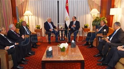 السيسي يلتقى نظيرة الفلسطينى على هامش اجتماعات الأمم المتحدة