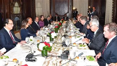 تفاصيل لقاء السيسي ومجلس الأعمال للتفاهم الدولي (صور)