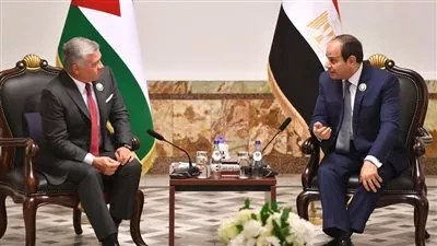 السيسي يبحث مع ملك الأردن سبل تعزيز العلاقات الاقتصادية