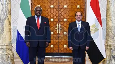 صور: مراسم استقبال رسمية لرئيس سيراليون‏ بقصر الاتحادية