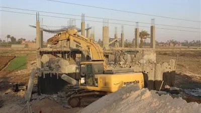 إزالة 18 حالة تعد على الآراضي الزراعية في مركز ساحل سليم بأسيوط 