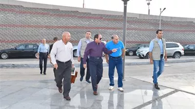 السيسي يتفقد طريق 