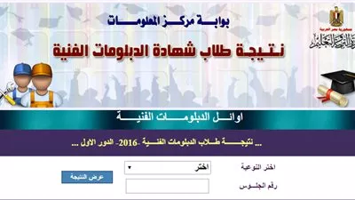 برقم الجلوس.. ننشر نتيجة الدبلومات الفنية 