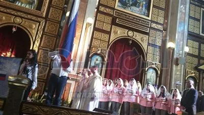 وفد كنسى من موسكو لحضور قداس 