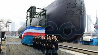 بالصور.. القوات البحرية تدشن أول غواصة مصرية حديثة من طراز 