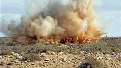 إصابة ضابط و9 جنود في انفجار عبوة ناسفة شمال سيناء