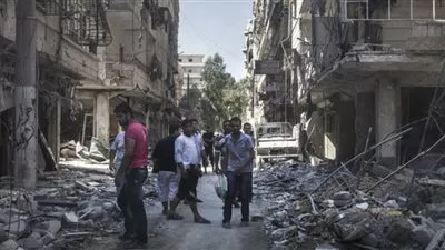 سقوط قذيفة هاون في محيط السفارة الروسية بدمشق