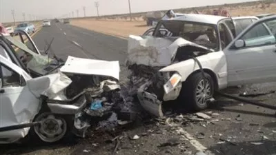 حادث مروري يتسبب في إغلاق  طريق أسيوط الصحراوي الغربي