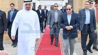 السيسي ومحمد بن زايد يتفقدان مدينة العلمين الجديدة