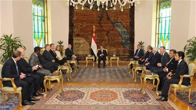 السيسي يستقبل قيادات الطائفة الإنجيلية الأمريكية