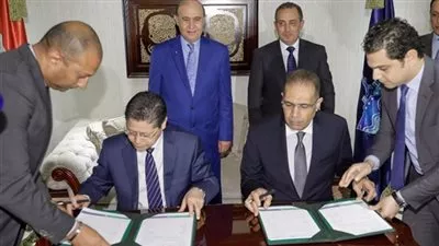 «مميش» يشهد توقيع عقد استلام المرحلة الثانية من «تيدا» الصينية