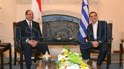 السيسي ورئيس الوزراء اليوناني يعلنان 