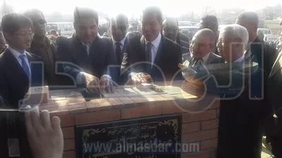 بالصور.. وزير الري يشهد وضع حجر أساس مشروع قناطر ديروط الجديدة