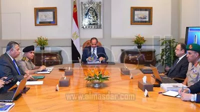 السيسى يستعرض الأوضاع الأمنية والمحاور الاستراتيجية فى مصر