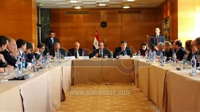 تفاصيل اجتماع السيسي بكبار رجال الأعمال البرتغاليين (صور)