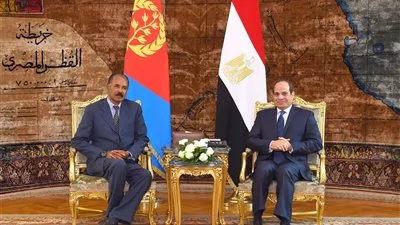 السيسي يؤكد حرص مصر على ترسيخ التعاون الاستراتيجي مع إريتريا