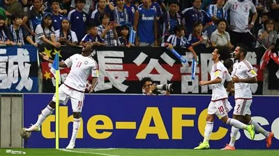 صور: الامارات تفوز على اليابان في تصفيات كأس العالم
