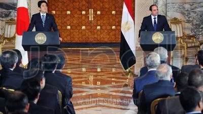 السيسى يلتقى دعوة لحضور  المؤتمر العالمي  للحد من الكوارث باليابان مارس 2015