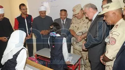 صور: القوات المسلحة تفتتح مدرستين جديدتين ومعهدا أزهريا بجنوب سيناء