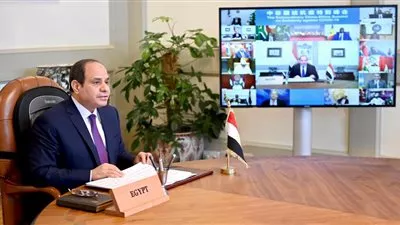 السيسى يشارك فى قمة «صينية - أفريقية» مصغرة عبر الفيديو كونفرانس