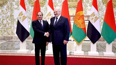 الرئيس السيسي يبحث زيادة التبادل التجاري مع بيلاروسيا