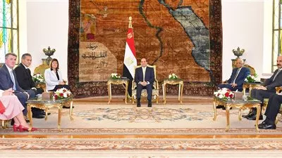 الرئيس يبحث تعزيز التعاون البرلمانى المشترك مع صربيا