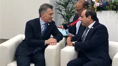 السيسي يبحث مع نظيره الأرجنتيني سبل تعزيز التعاون بين البلدين