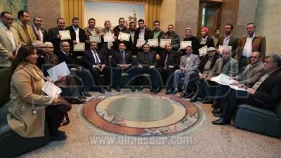 وزير الرى يكرم المساهمين في إنقاذ منطقة غرب الدلتا من السيول