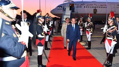 الرئيس السيسي يصل فرنسا للمشاركة في قمة مجموعة السبع