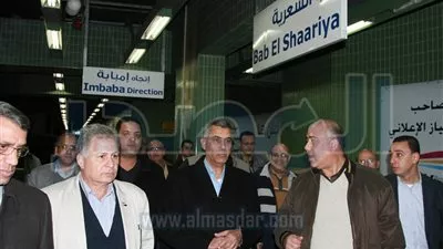 بالصور.. وزير النقل يتفقد خطوط مترو الأنفاق الثلاث