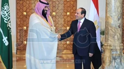 السيسي وولي العهد السعودي يتفقدان مشروع تنمية محور قناة السويس