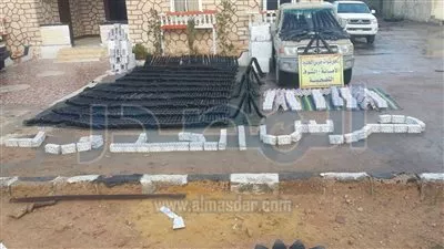 بالصور.. القوات المسلحة تضبط 6 أطنان بانجو و620 بندقية خرطوش