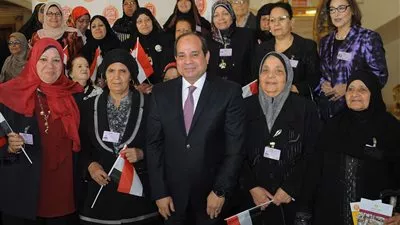 ننشر نص كلمة الرئيس باحتفالية تكريم المرأة المصرية والأم المثالية (صور)