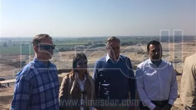 سحر نصر تتفقد مشروعات في الأقصر برفقة مستشار وزير الخارجية الأمريكي