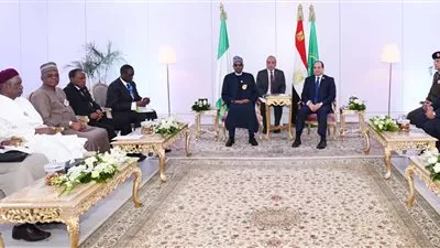 السيسي يؤكد أهمية تعزيز التبادل التجاري والاستثمارات المتبادلة مع نيجيريا