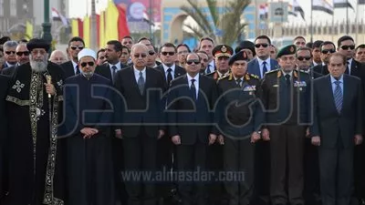 السيسي يتقدم الجنازة العسكرية للأمين العام الأسبق للأمم المتحدة بطرس غالي