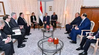 السيسي لـ «بومبيو»: لا سبيل لتسوية الأزمة الليبية دون حل شامل لأبعاد القضية