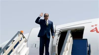 السيسي يعود لأرض الوطن بعد مشاركته في قمتي برلين وبريطانيا