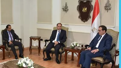 وزير البترول يبحث مع وفد 