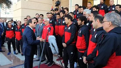 السيسي يستقبل بعثة منتخب مصر قبل السفر لكأس العالم .. غداً