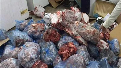 ضبط 2 طن لحوم ودواجن فاسدة في 9 محافظات خلال يومين