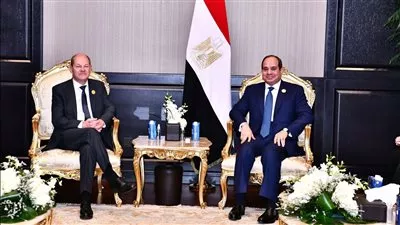 الرئيس السيسي يستقبل المستشار الألماني في مدينة شرم الشيخ