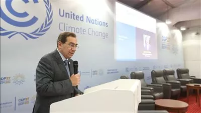 وزير البترول يعلن التوصيات النهائية ليوم إزالة الكربون ضمن مؤتمر COP 27